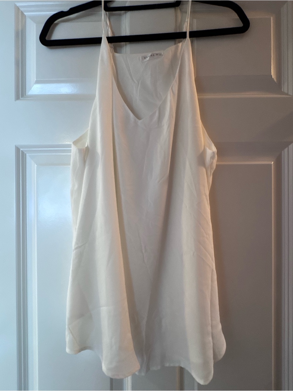 Elegant Cream V-Neck Spaghetti Strap Cami - Brand: